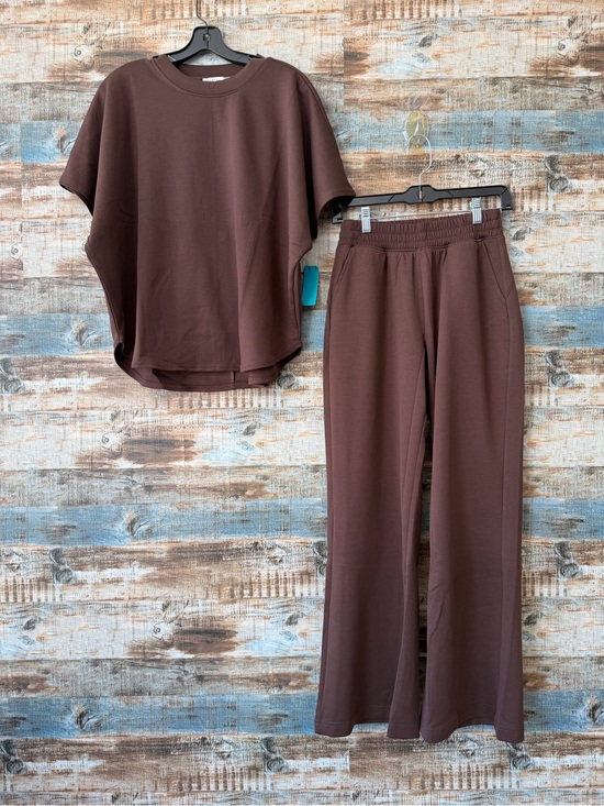 Zenana Pants - Zenana Scuba Chocolate Women's Lounge Pants & Top Set